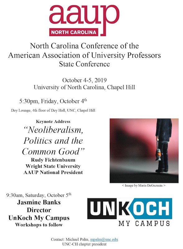 2019 NC AAUP Conference flyer